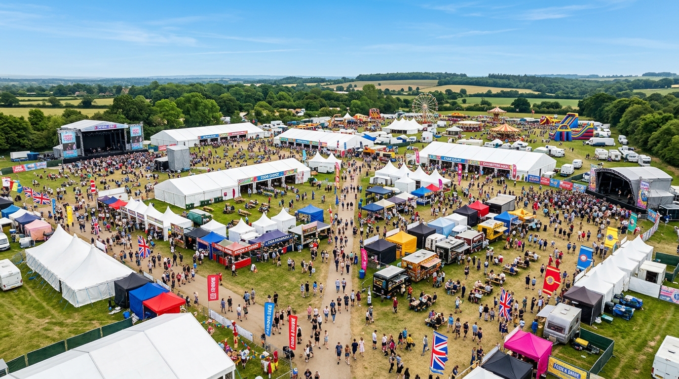 Metro Event Tent at an outdoor festival